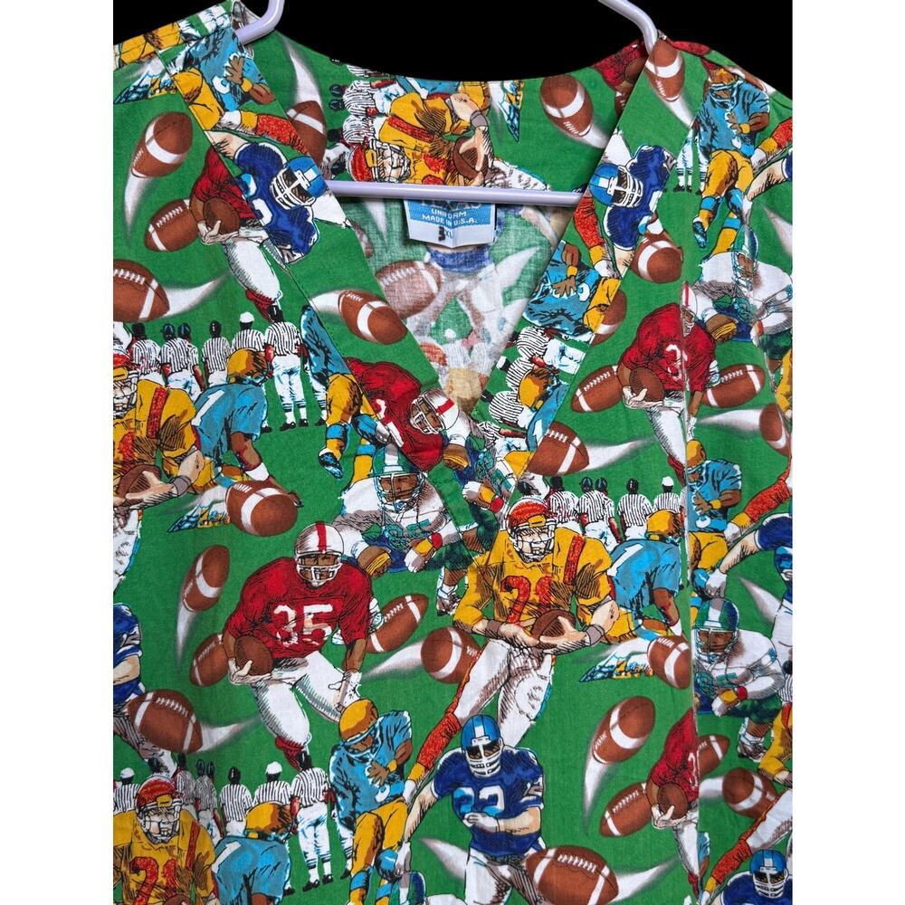 Vintage 90s Y2K Texas Uniform Classics Football All Over Print USA Sz: 3XL E7